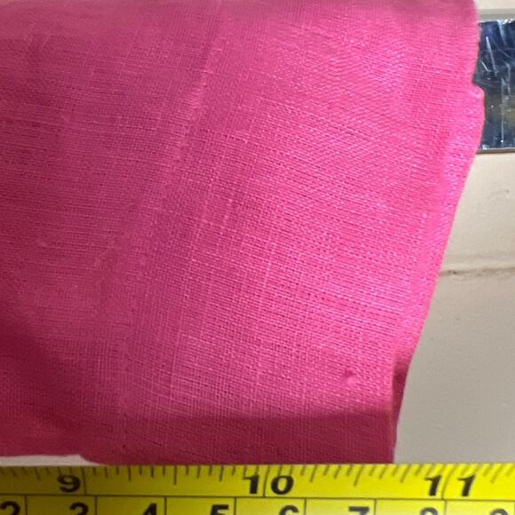 Nordstrom Large Pink Linen Button Down Women Shirt Blouse - Picture 6 of 6